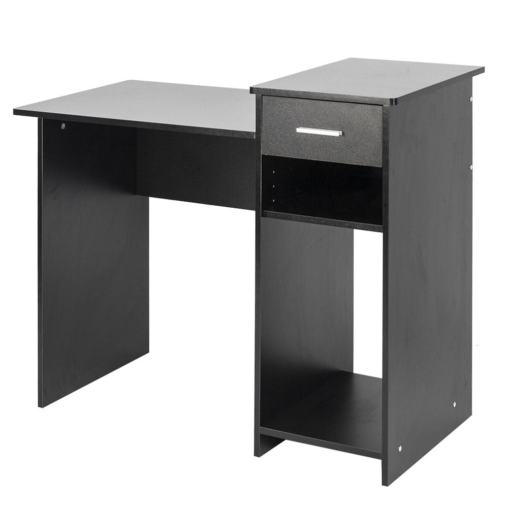 High-quality Integrated Melamine Board Computer Desk with Drawer Black RT - Discount Msrp 