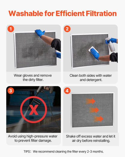 20x25x1 Aluminum Electrostatic Air Filter MERV 8 Actual 19.75x24.65x0.82 - Discount Msrp 