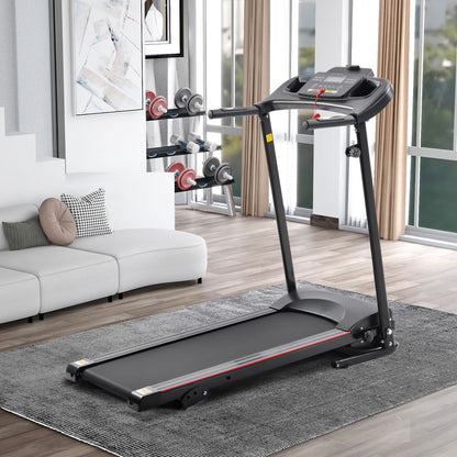 Folding Treadmill with Incline 2.5HP 12KM/H Electric Treadmill for Home Foldable, Bluetooth Music Cup Holder Heart Rate Sensor Walking Running Machine for Indoor Home Gym Exercise Fitness - Discount Msrp 