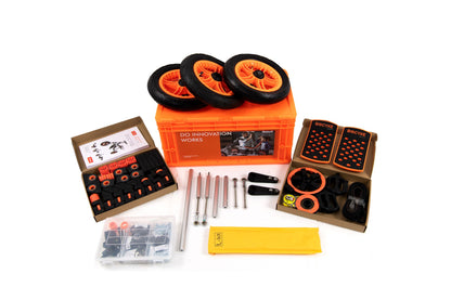 KidRock Buildable Kit 20 in 1 Kids Go Kart Set, Suitable for 1 to 8 Years Old, Two Wheel Bike, Three Wheel Bike, Go Kart, Sit/Stand Scooter, etc. Most Popular L Kit (Non Electric) - Discount Msrp 