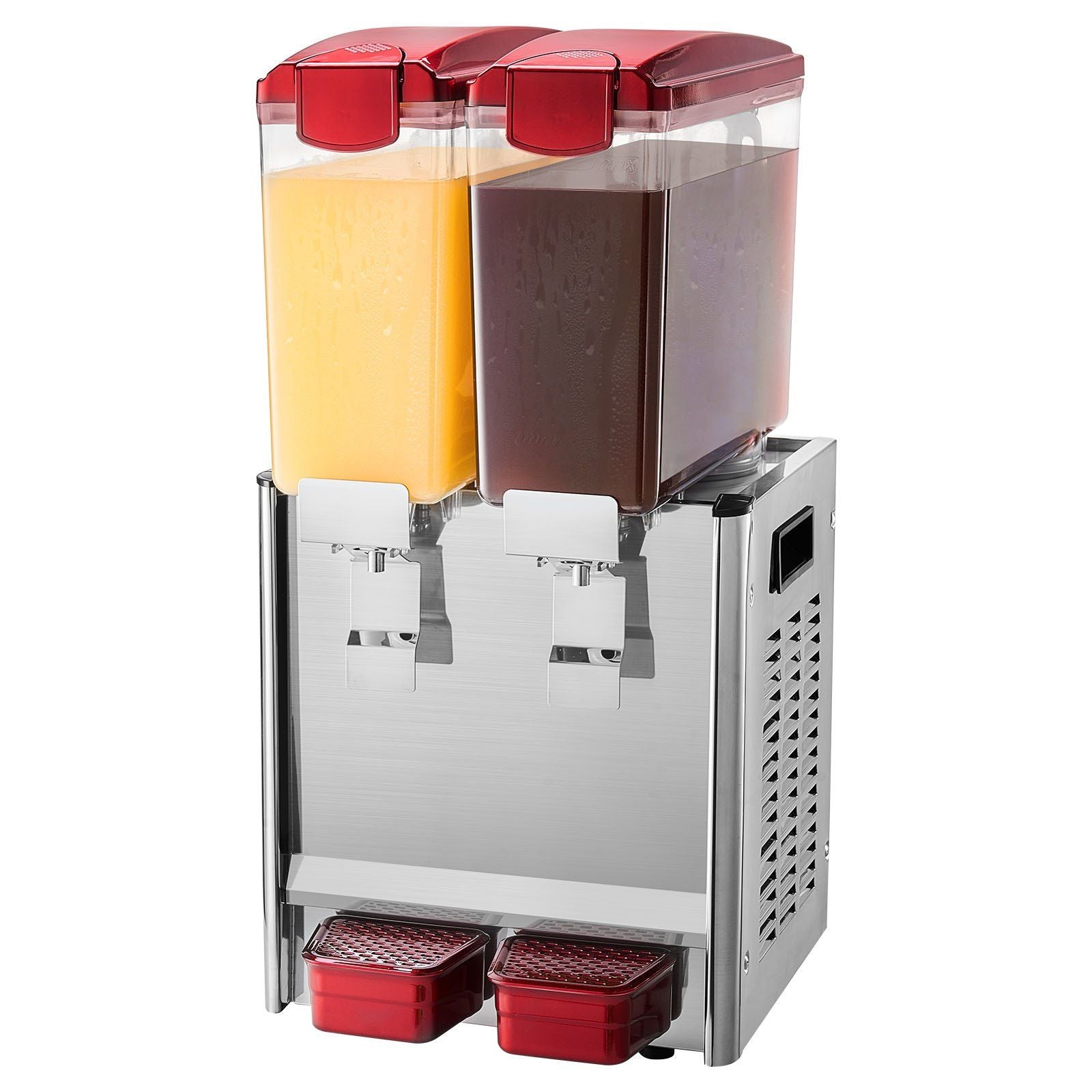 VEVOR Commercial Beverage Dispenser 10L x 2 Tanks Cold Juice Ice Drink Dispenser - Discount Msrp 