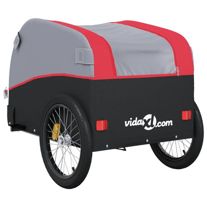 Bike Trailer Black and Red 99.2 lb Iron - Discount Msrp 
