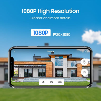 Security Cameras Outdoor - 1080P Color Night Vision Wireless WiFi Home Video Surveillance Pan & Tilt 360° View; Auto Tracking Smart Alerts; 2-Way Audio; Weatherproof Without TF/SD Card - Discount Msrp 