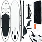 Inflatable Stand up Paddle Board Set Black and White - Discount Msrp 