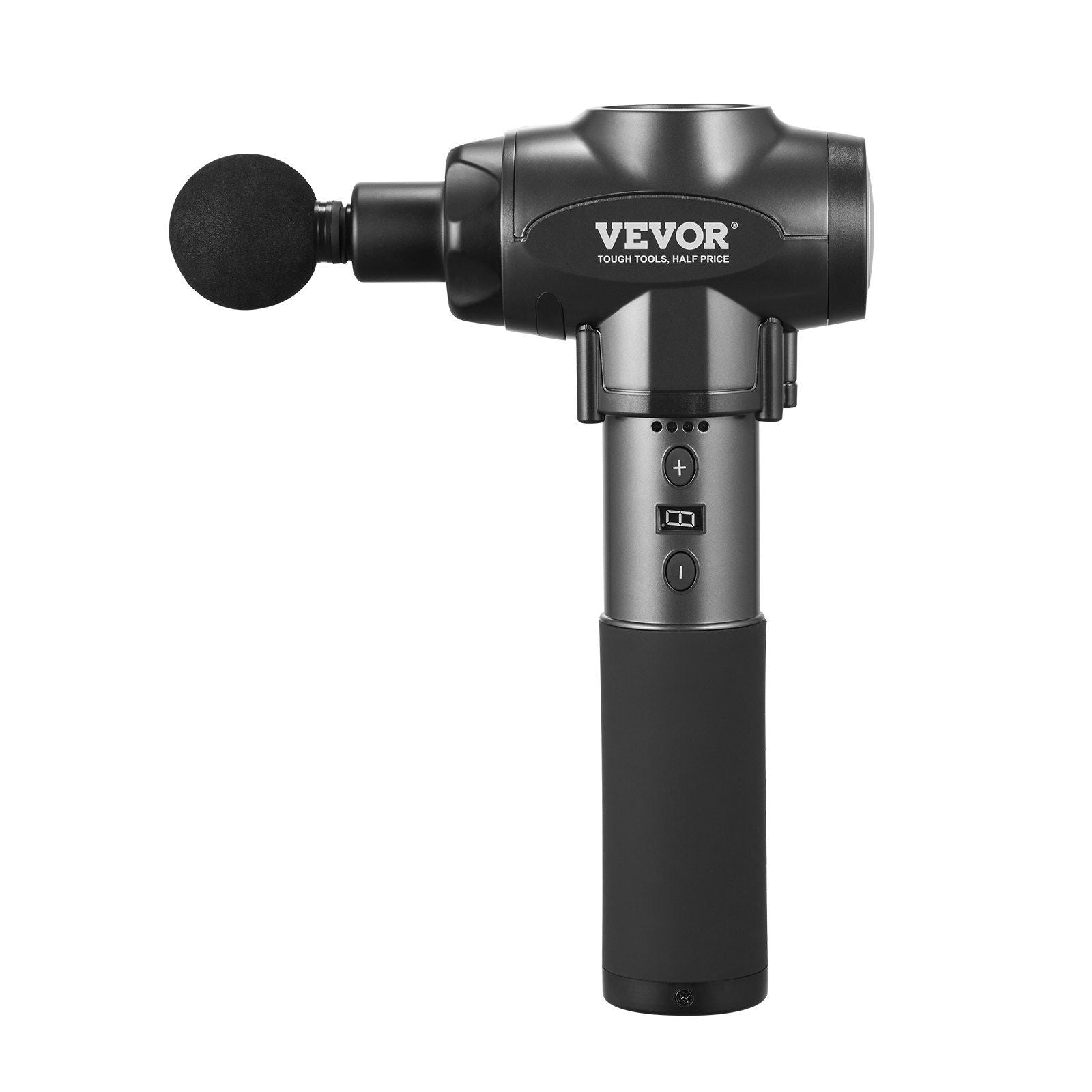 VEVOR Massage Gun Deep Tissue with 9 Speed Levels & 6 Massage Heads, 24V 2500mAh Batteries, Percussion Muscle Massager for Athletes, Handheld Electric Massage Gun for Pain Relief, Muscle Relaxation - Discount Msrp 