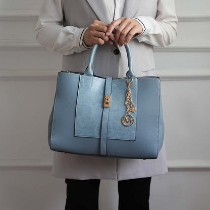 MKF Collection Yola Satchel Bag with Wallet Vegan Leather Women by Mia K - Discount Msrp 