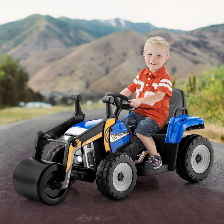 12V Kids Ride on Road Roller with 2.4G Remote Control - Discount Msrp 