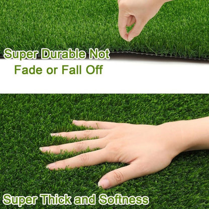 3FT*16FT Artificial turf, professional dog mat large turf outdoor carpet terrace pet lawn, artificial carpet with drainage holes (Grass height 0.78 inches/2cm) - Discount Msrp 