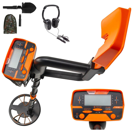 VEVOR Metal Detector Waterproof Disc Metal detectors Underwater Underground high Accuracy LCD Display Metal Detector for Adults and Children Headphone Automatic Detector (Yellow 3010) - Discount Msrp 