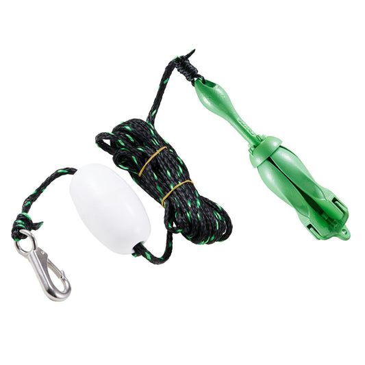 VEVOR Kayak Anchor Kit, 3.5 lb Paddle Board Anchor Kit with 26.2 ft/8 m Rope and Buoy, Folding Small Boat Anchor with Storage Bag and Snap Hook, Kayak Accessories for Kayaks, Small Boats, Canoes - Discount Msrp 