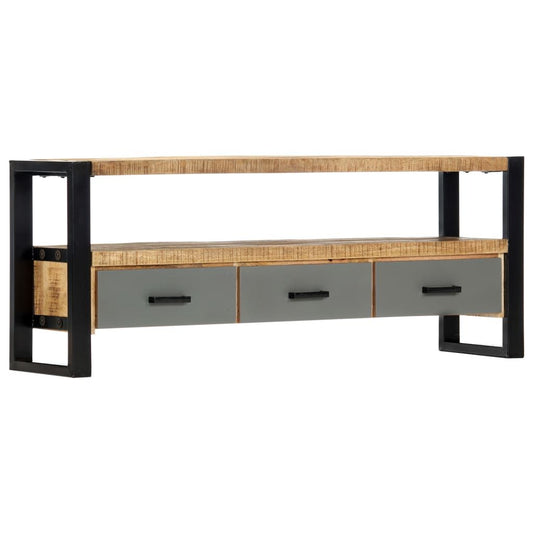 TV Stand 51.2"x11.8"x19.7" Solid Wood Mango - Discount Msrp 