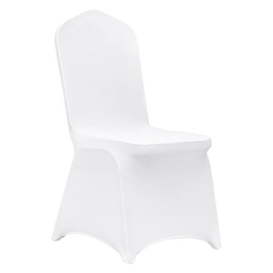 VEVOR Stretch Spandex Folding Chair Covers, Universal Fitted Chair Cover, Removable Washable Protective Slipcovers, for Wedding, Holiday, Banquet, Party, Celebration, Dining (50PCS White) - Discount Msrp 