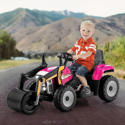 12V Kids Ride on Road Roller with 2.4G Remote Control - Discount Msrp 