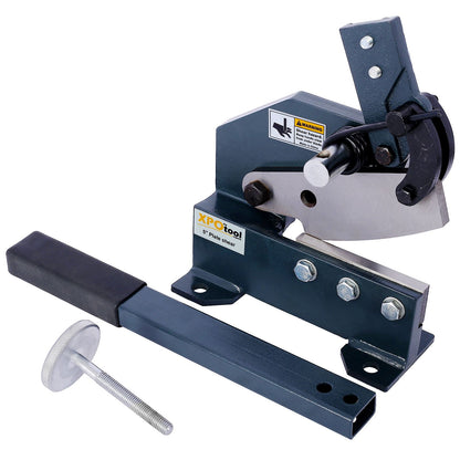 Industrial 5-Inch Sheet Metal Plate Shear, Solid Construction Mounting Type Metal Shear, High Precision Manual Hand Plate Shear - Discount Msrp 