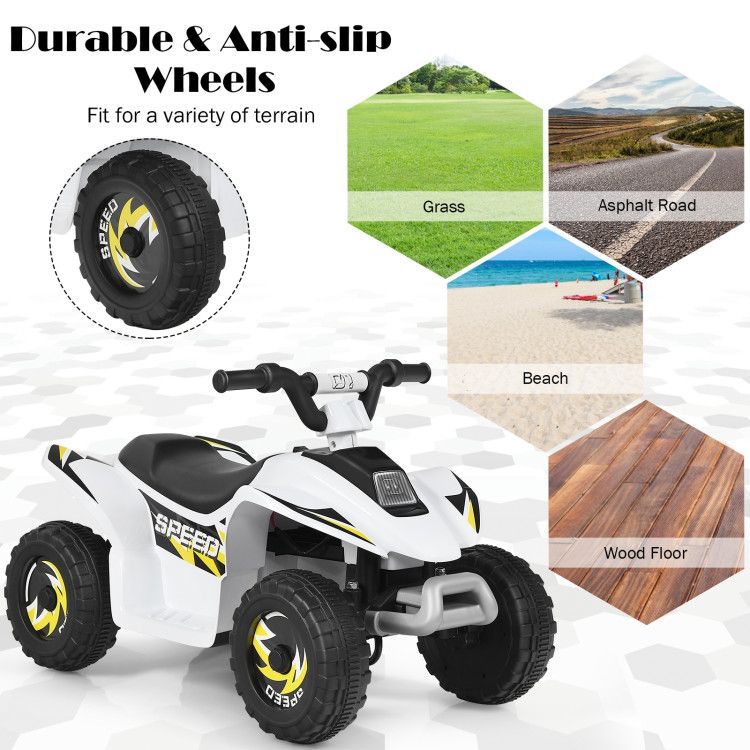 6V Kids Electric ATV 4 Wheels Ride-On Toy - Discount Msrp 