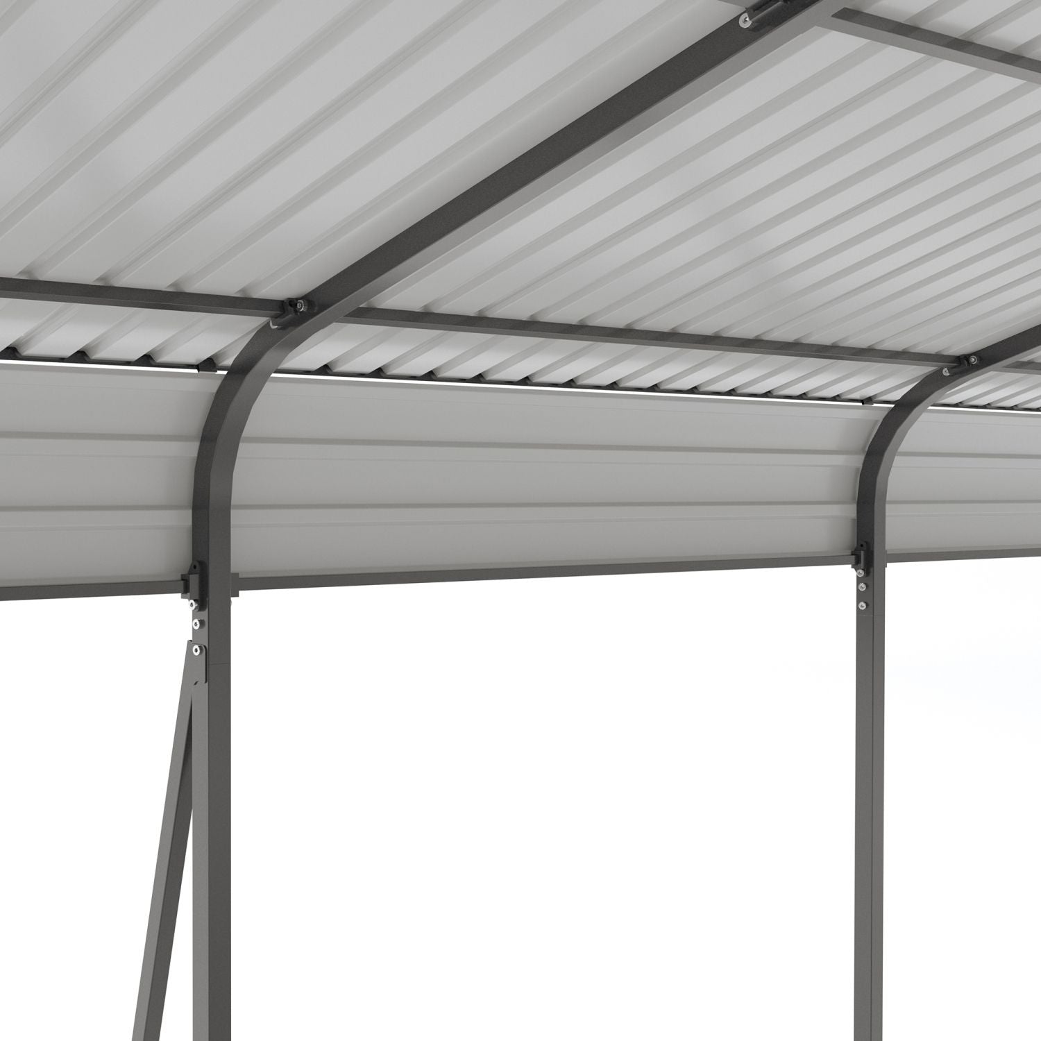 Campcraft 13 x 26.5 ft carport, 0.25mm thick, with protective film to prevent scratching, 2 pairs of adhesive gloves, 3 hooks, 12 expansion screws, 6 fixed iron pieces - Discount Msrp 