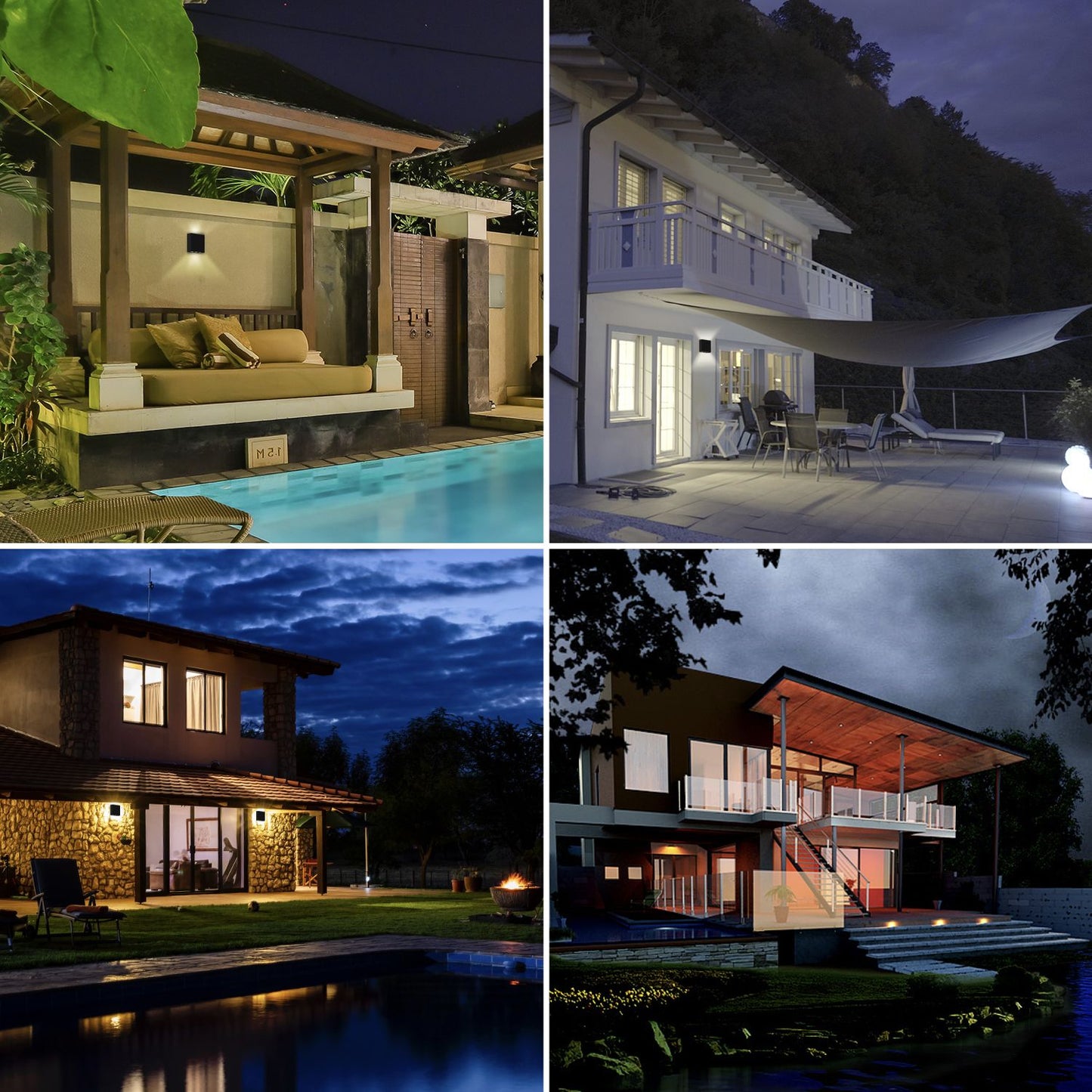 inowel Wall Lights Outdoor Wall Sconce Waterproof Outdoor Wall Lamps Up and Down Lighting Exterior Sconces Porch Lantern 19802 - Discount Msrp 