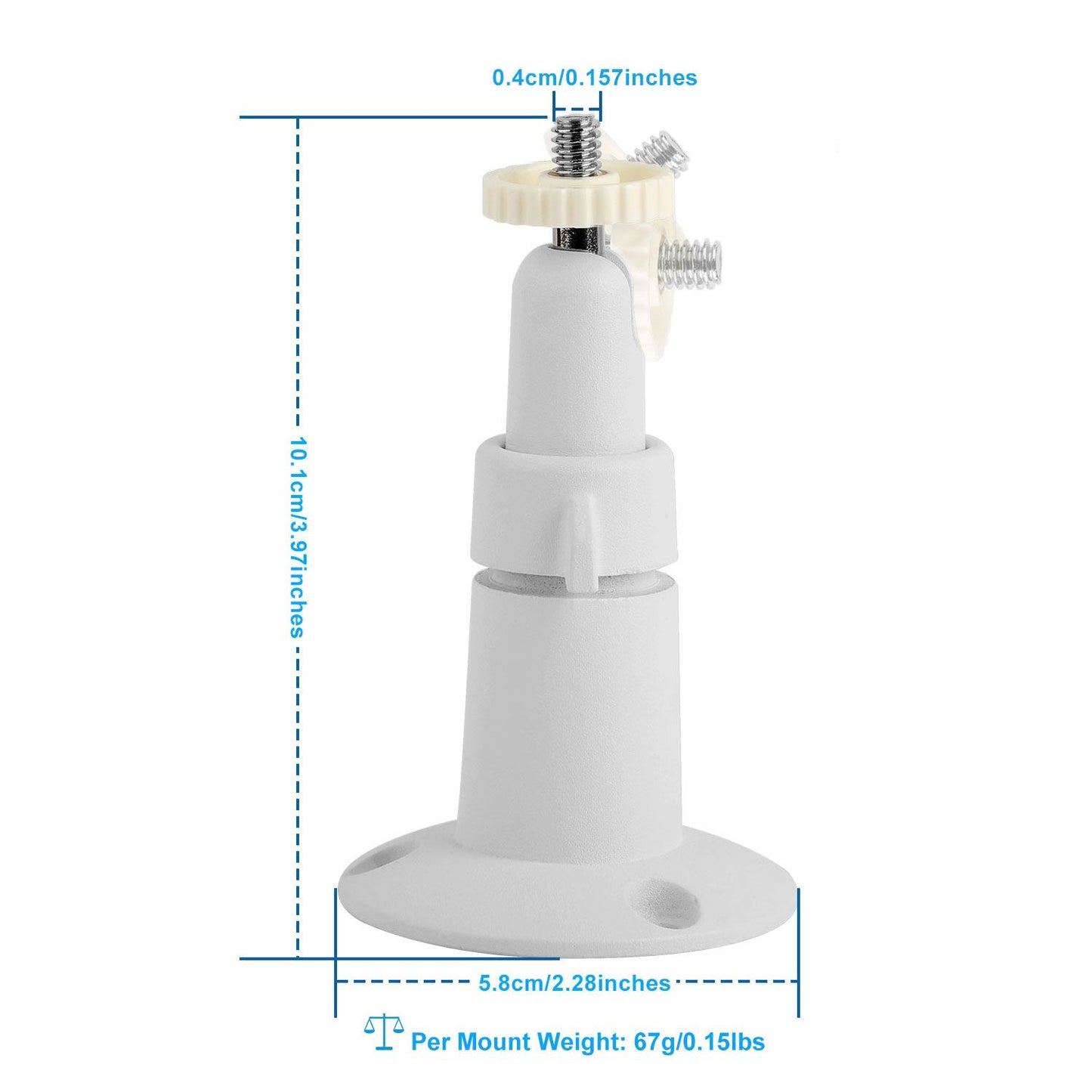 3 Packs Security Camera Wall Mount for Arlo 360 Degree Adjustable Camera Holder Garden Patio Screw Mount - Discount Msrp 