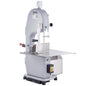 VEVOR Commercial Electric Meat Bandsaw, 1500W Stainless Steel Countertop Bone Sawing Machine, Workbeach 19.3" x 15", 0.16-7.9 Inch Cutting Thickness, Frozen Meat Cutter with 6 Blades for Rib Pork Beef - Discount Msrp 
