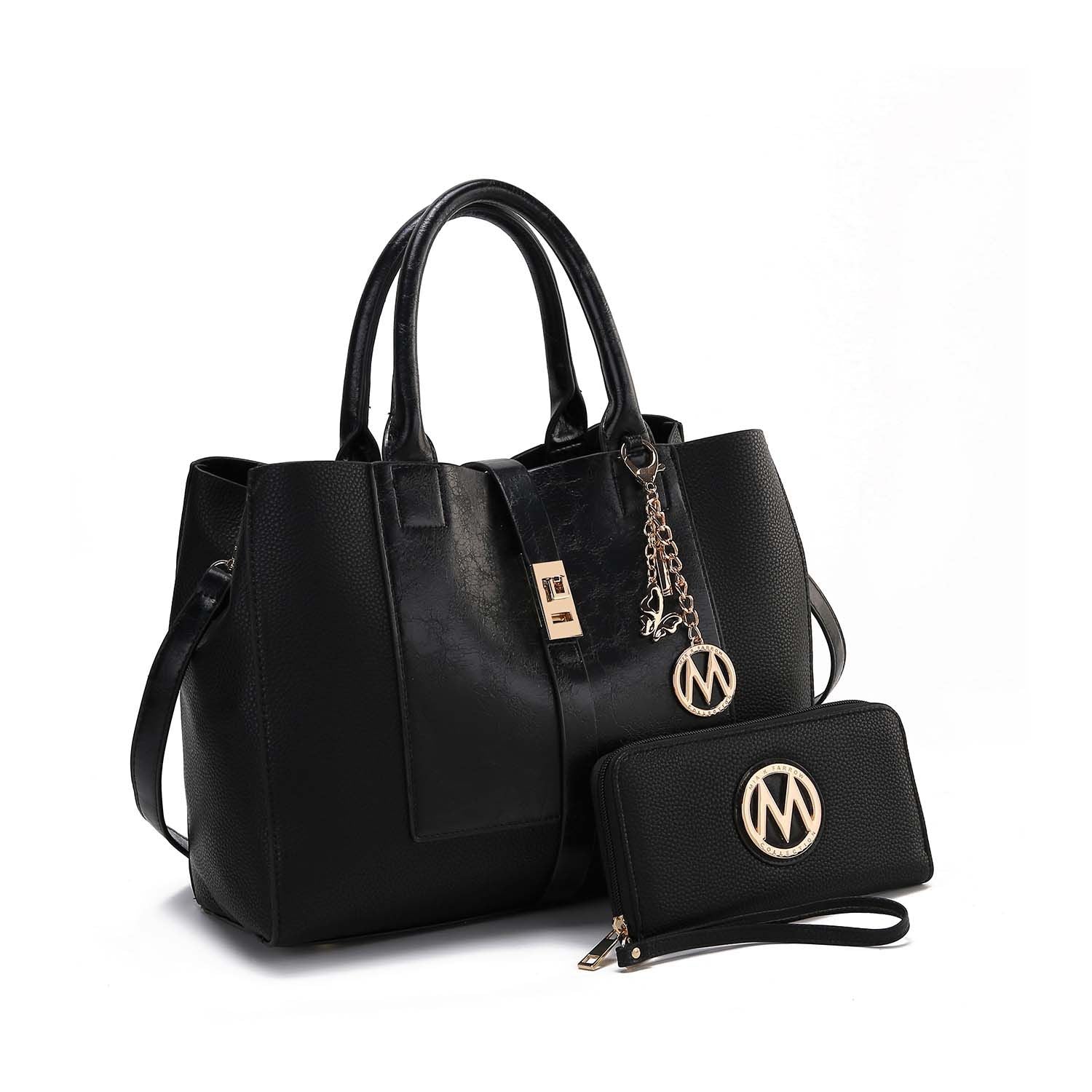 MKF Collection Yola Satchel Bag with Wallet Vegan Leather Women by Mia K - Discount Msrp 