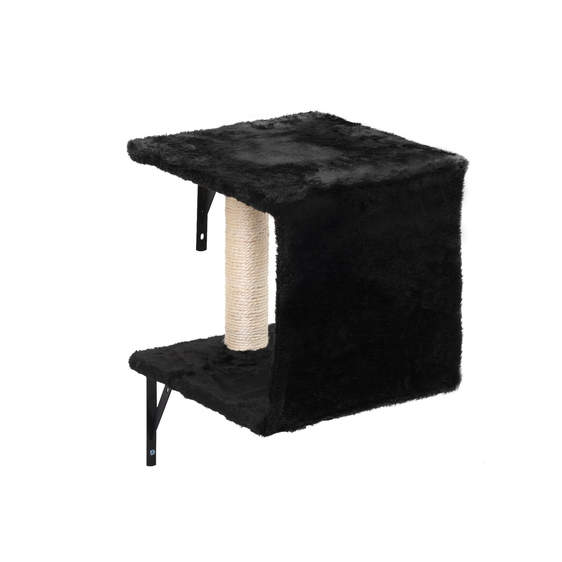 5 Pcs Wall Mounted Cat Climber Set; Floating Cat Shelves and Perches; Cat Activity Tree with Scratching Posts; Modern Cat Furniture - Discount Msrp 