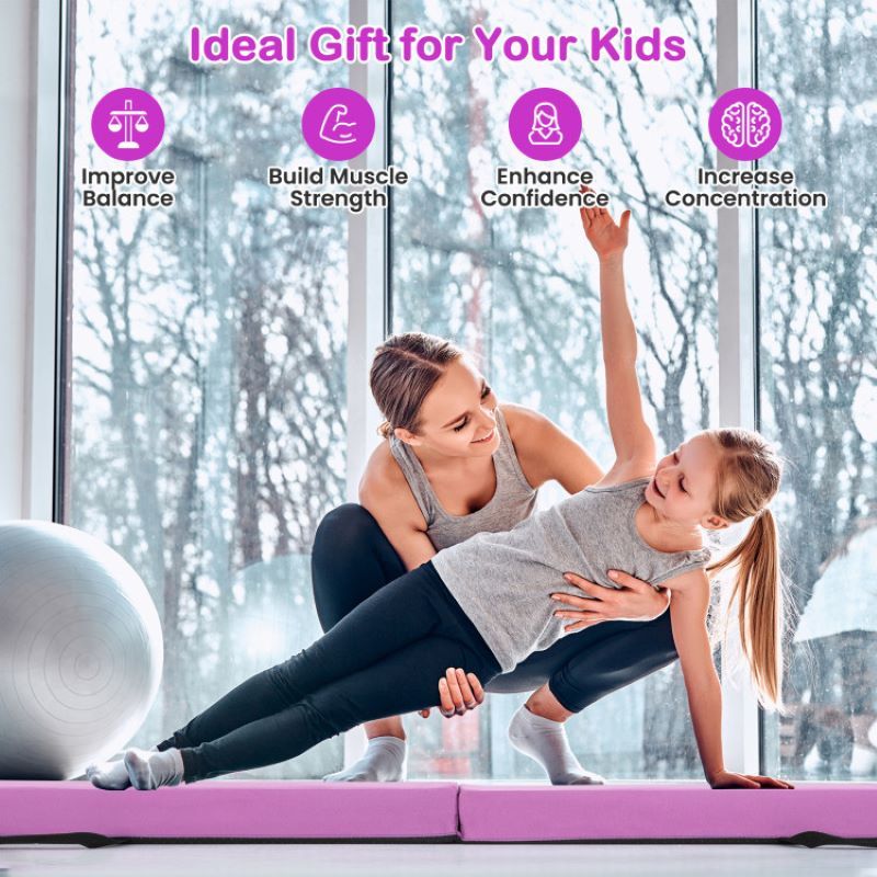 Folding Balance Beam with Removable Suede Cover - Discount Msrp 