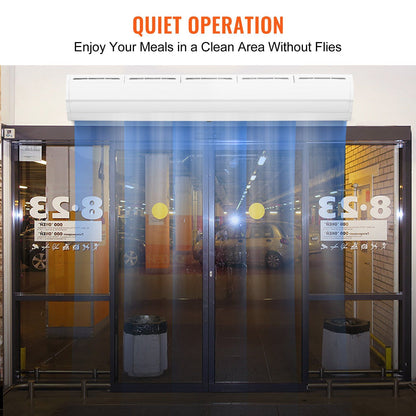 VEVOR 60" Commercial Indoor Air Curtain Super Power 2 Speeds 1500CFM, Wall Mounted Air Curtains for Doors, Indoor Over Door Fan with Heavy Duty Limit Switch, Easy-Install 110V Unheated - Discount Msrp 