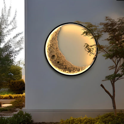 3D Moon Indoor & Outdoor Wall Lamp, Moon Lamp, Wall Decorations, Waterproof outdoor wall lights - Discount Msrp 
