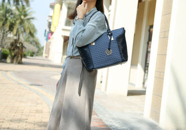 MKF Collection Shonda 3PC Tote with Cosmetic Pouch & Wristlet by Mia k - Discount Msrp 