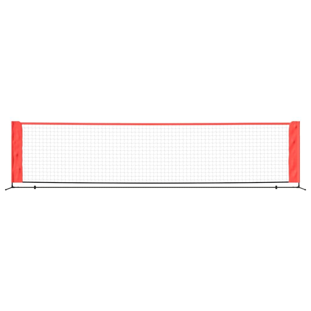 Tennis Net Black and Red 157.5"x39.4"x34.3" Polyester - Discount Msrp 