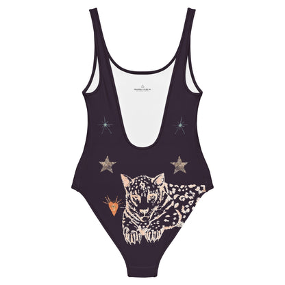 Lyra One Piece Swimsuit in Black Jaguar - Discount Msrp 