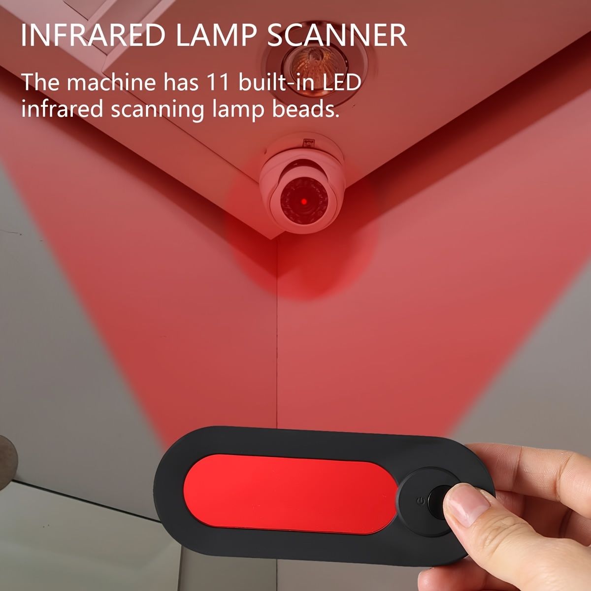 Camera Detector; Rechargeable Secret Camera Detectors; Camera Finder With Infrared Detector And 11 Super Bright LED Lights; Camera Detector For Office; Home; Travel - Discount Msrp 