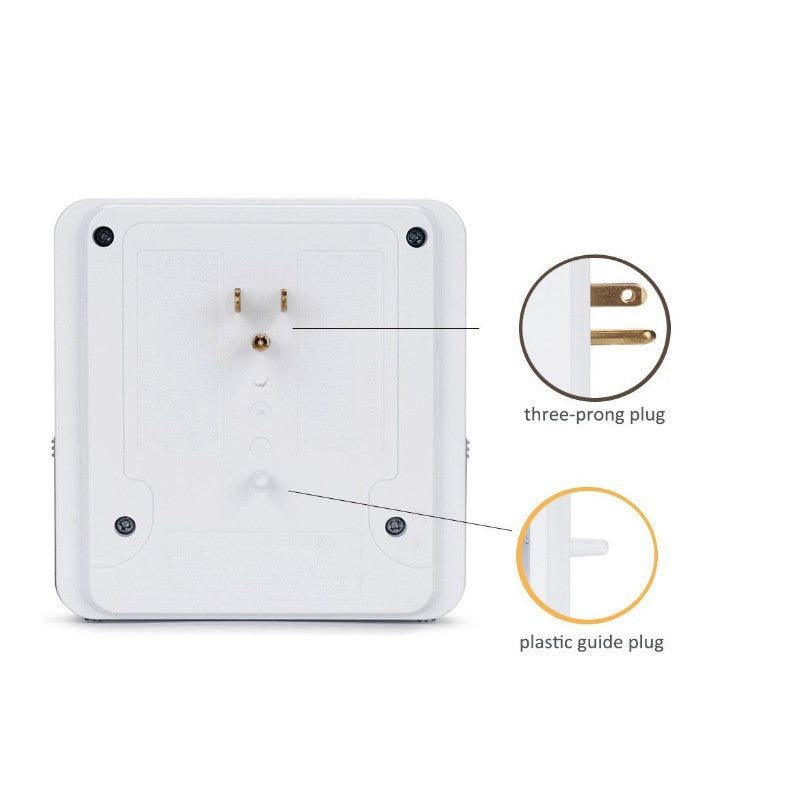 NEW! Classic Combo Wall Adapter W/3 AC Outlets W/Surge Protection And Dual USB Ports To Charge Your Gadgets - Discount Msrp 