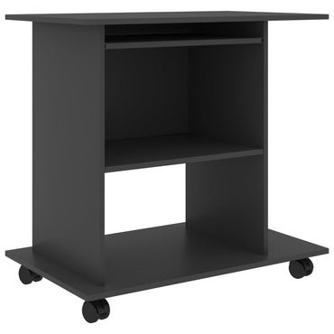 Computer Desk Gray 31.5"x19.7"x29.5" Engineered Wood - Discount Msrp 