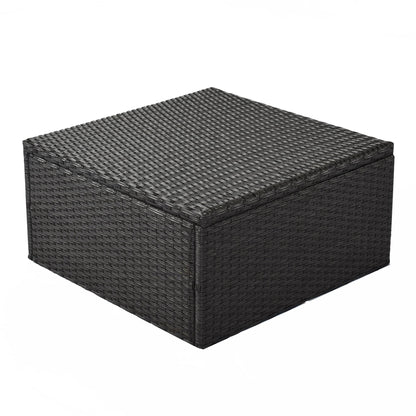 Outdoor Patio Rectangle Daybed with Retractable Canopy, Wicker Furniture Sectional Seating with Washable Cushions, Backyard, Porch - Discount Msrp 
