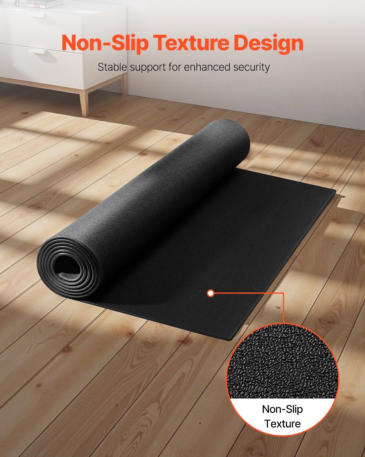 Treadmill Mat for Carpet Floor 1/4" Thick 36"x72" Exercise Equipment Mat - Discount Msrp 
