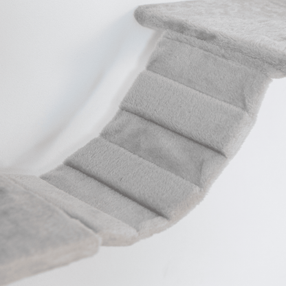 Wall-mounted Cat Tree, Cat Furniture with 2 Cat Condos House, 3 Cat Wall Shelves, 2 Ladder, 1 Cat Perch, Sisal Cat Scratching Posts and Pad - Discount Msrp 