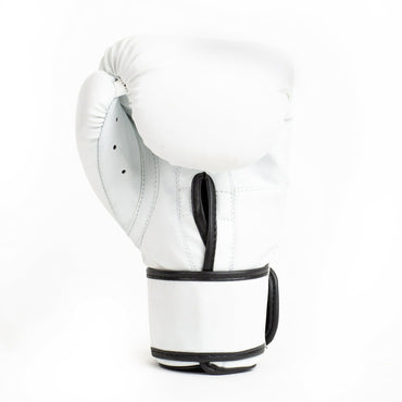 White L/XL Core Boxing Training Gloves – 2-Piece Set – Synthetic Leather with Odor Resistance - Discount Msrp 