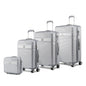 MKF Collection Mykonos Luggage Set- Extra Large Check-in, Large Check-in, Medium Carry-on, and Small Cosmetic Case by Mia K - Discount Msrp 