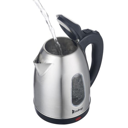US Standard ZOKOP HD-1802S 120V 1200W 1.5L Stainless Steel Electric Kettle with Water Window [Same code 00574412] - Discount Msrp 