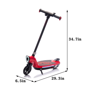 Kids Ride On Electric Scooter With Kickstand,Scooter Bell,Faster Speed And Longer Usage Time,Rear Brake,Wider Pedal,Non-Slip Handle,Colorful LED Lights,5.59-6.84 MPH For Kids 6+. - Discount Msrp 