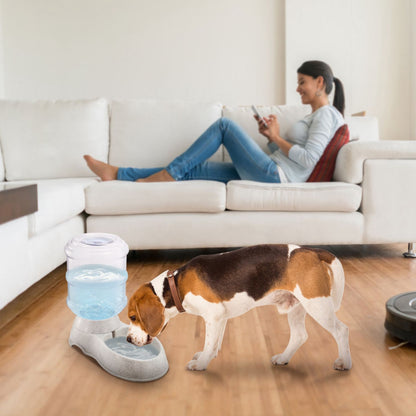 3.5L/1Gal Pet Water Dispenser Self-Dispensing Gravity Pets Water Feeder Automatic Pet Waterer Cat Dog - Discount Msrp 