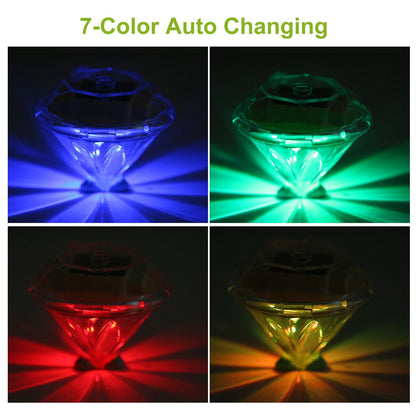 4Pcs Solar Garden Light Outdoor Diamond LED Light IP65 Waterproof Stake Decorative Lamp - Discount Msrp 