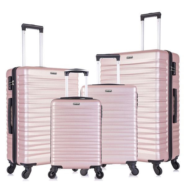 Hardshell Luggage Sets Suitcase ABS Lightweight with Spinner Wheels and TSA Lock Blue - Discount Msrp 
