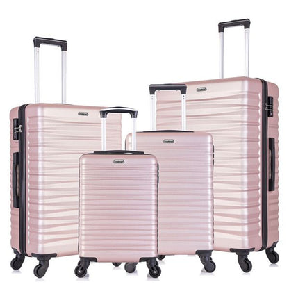 Hardshell Luggage Sets Suitcase ABS Lightweight with Spinner Wheels and TSA Lock Blue - Discount Msrp 