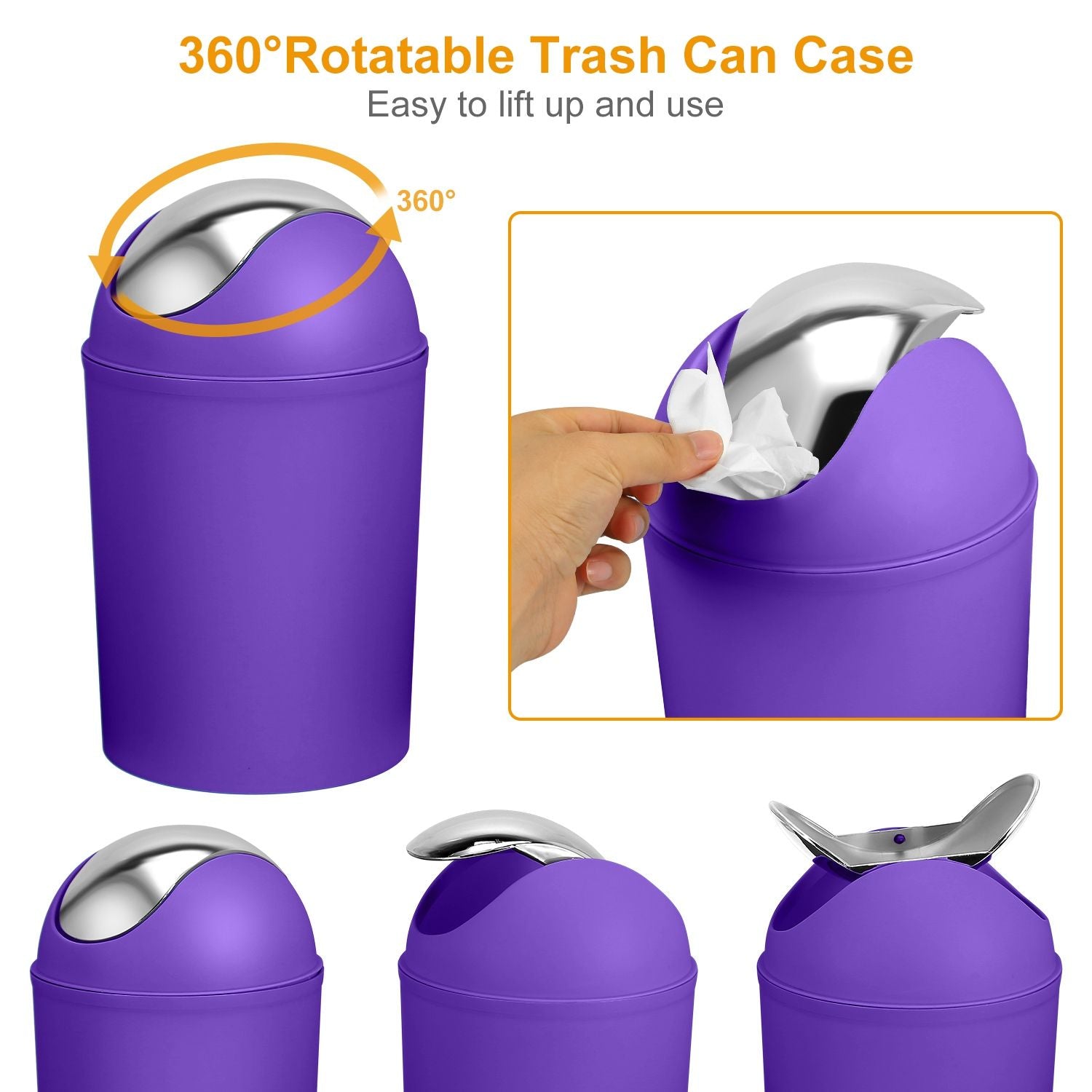 Bathroom Accessories Set 6 Pcs Bathroom Set Ensemble Complete Soap Dispenser Toothbrush Holder - Discount Msrp 