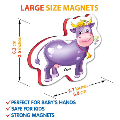 27 Foam Fridge Magnets for Toddlers 3 years Farm Animals Magnets for Kids - Discount Msrp 