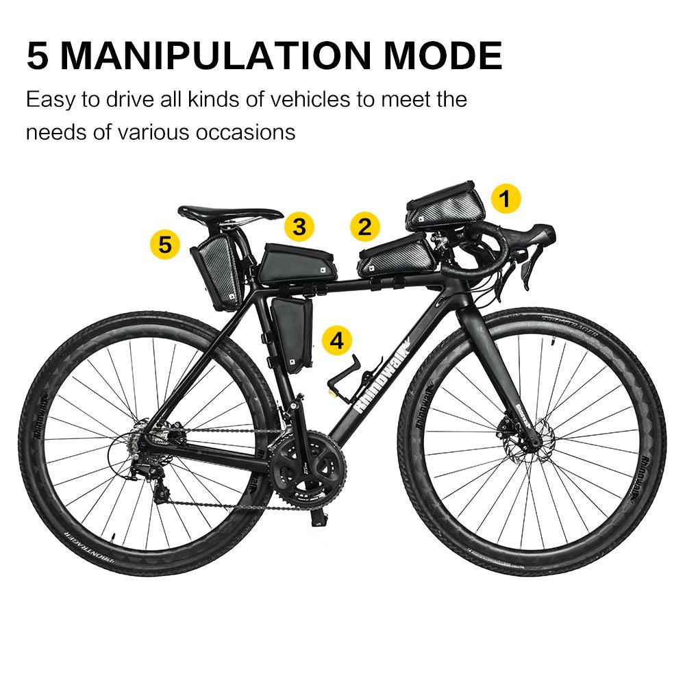 Bike Phone Front Frame Bag Bicycle Bag Waterproof Bike Phone Mount Top Tube Bag Bike Phone Case Holder Accessories Cycling Pouch Compatible Phone Under 6.5' - Discount Msrp 