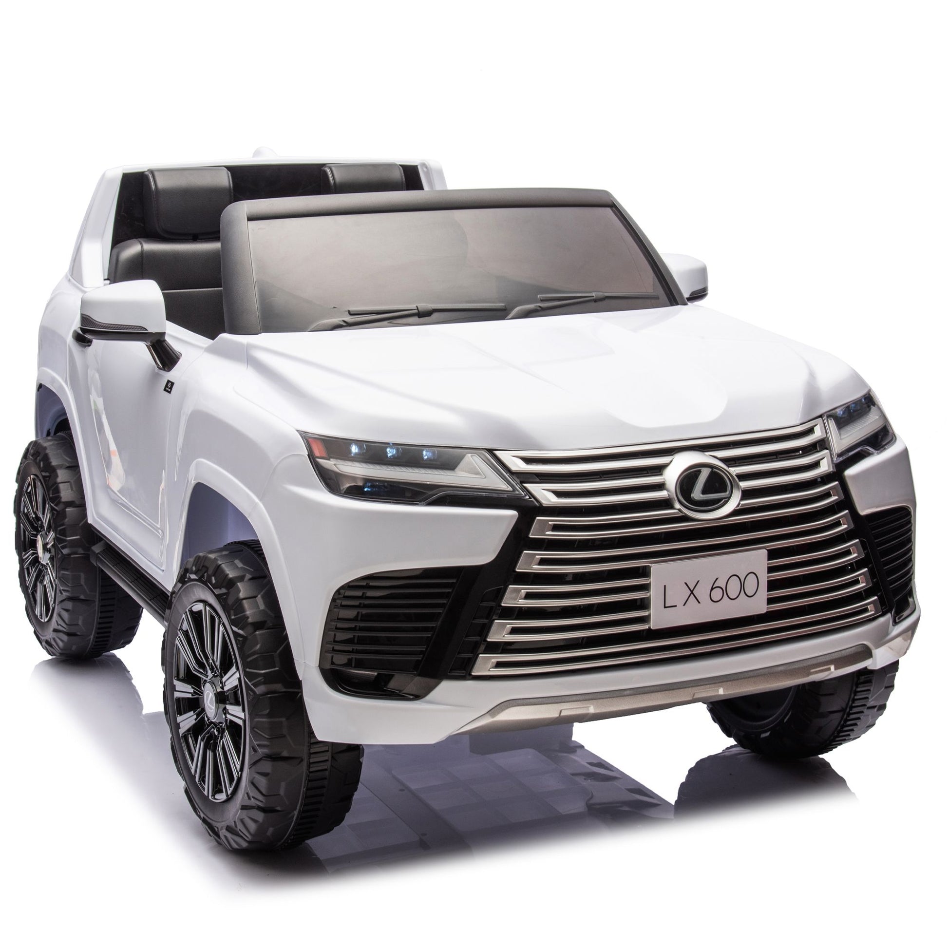 Licensed LEXUS LX600 24V Two-seater XXL Kids Ride On Car W/Parents Control,Seat width 20 inches,2WD,Four-wheel suspension,Bluetooth,MP3,Music,Power display,Speeds 1.86-3.11MPH For Kids. - Discount Msrp 