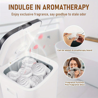 Towel Warmer 20L, Towel Warmer Bucket with 24h Delay Timer, 20/40/60 Min Auto Shut Off, Child Lock, LED Screen & U-Shaped Light, Large Towel Warmer for Bathroom, Spa, Bathrobe, Blanket & Pajama - Discount Msrp 